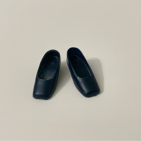 Vintage Barbie Black Shoes Doll Accessory Korea - Picture 11 of 14
